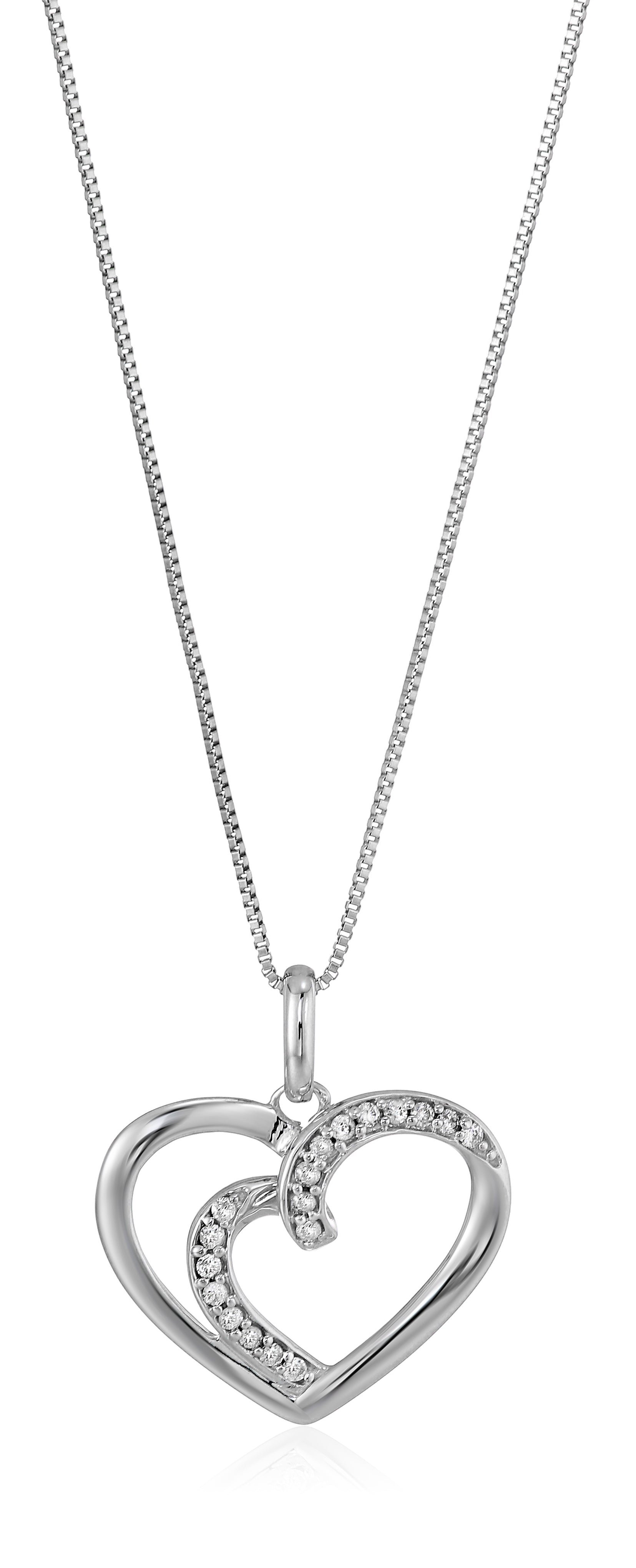 Heart Diamond Pendant Necklace