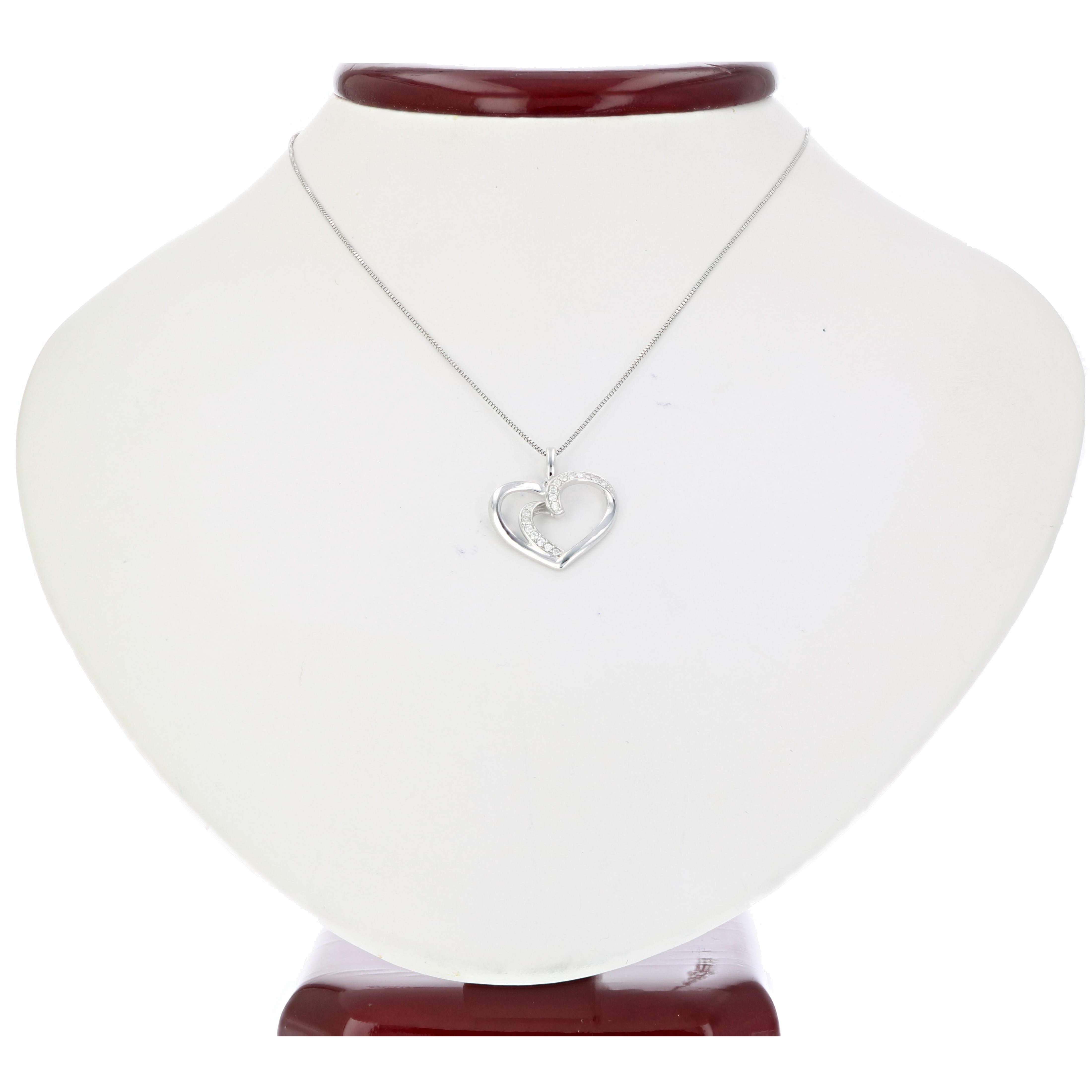 Heart Diamond Pendant Necklace