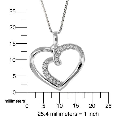 Heart Diamond Pendant Necklace