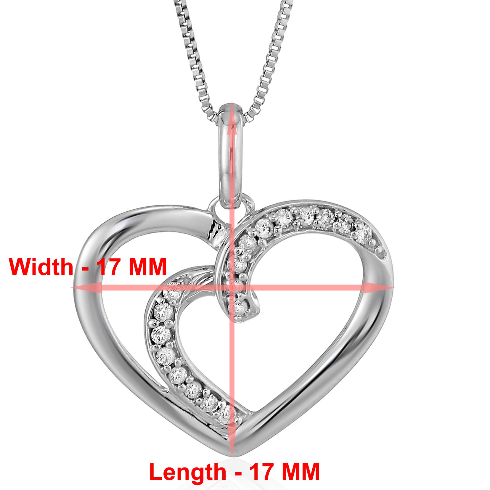 Heart Diamond Pendant Necklace