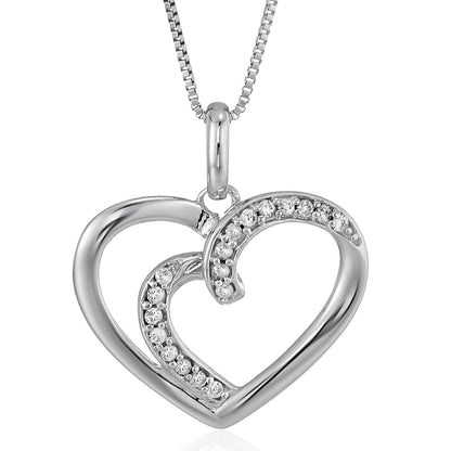 Heart Diamond Pendant Necklace