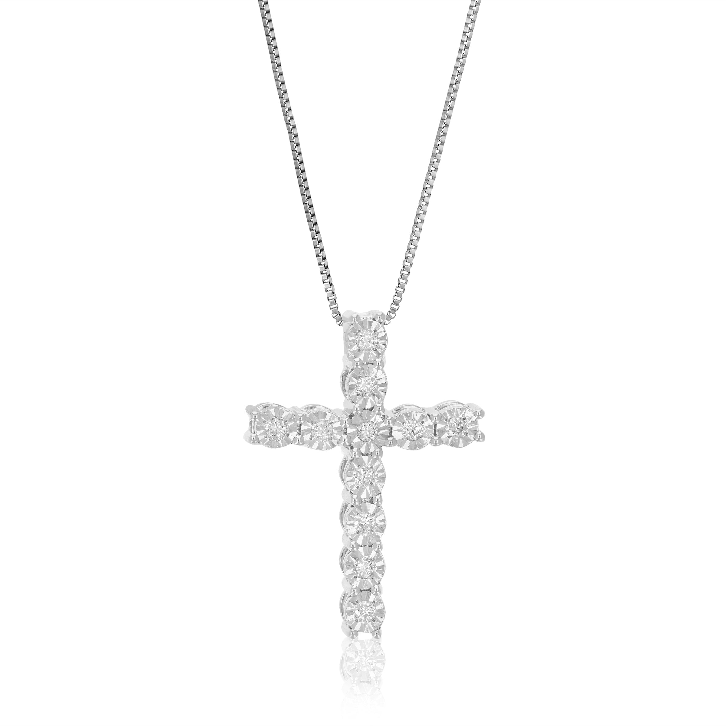 Cross Diamond Pendant Necklace