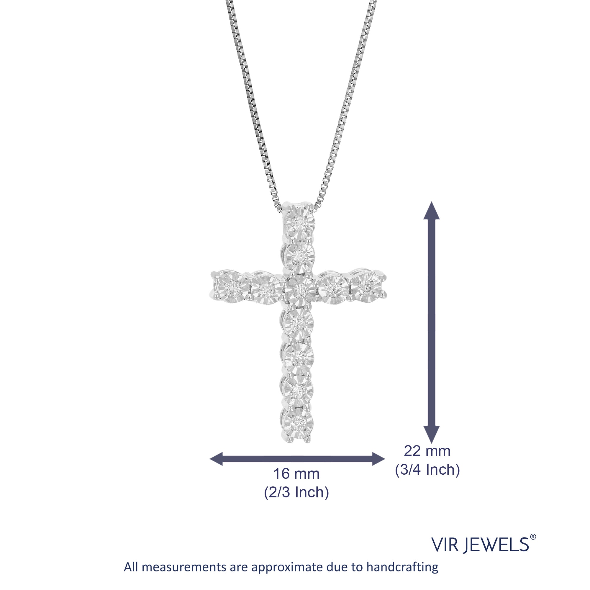 Cross Diamond Pendant Necklace