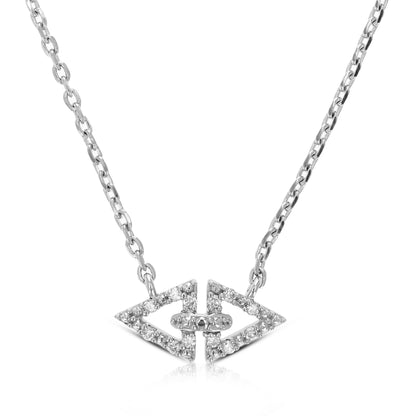 Direction Lab Diamond Pendant Necklace