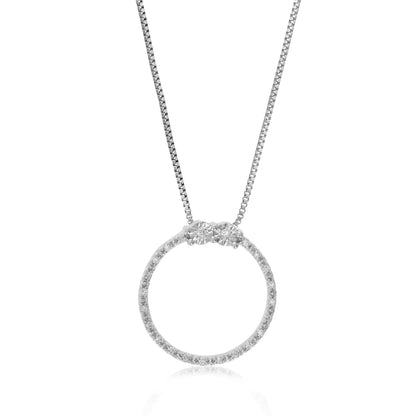 Circle Knot Lab Diamond Pendant Necklace