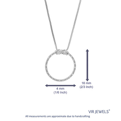 Circle Knot Lab Diamond Pendant Necklace