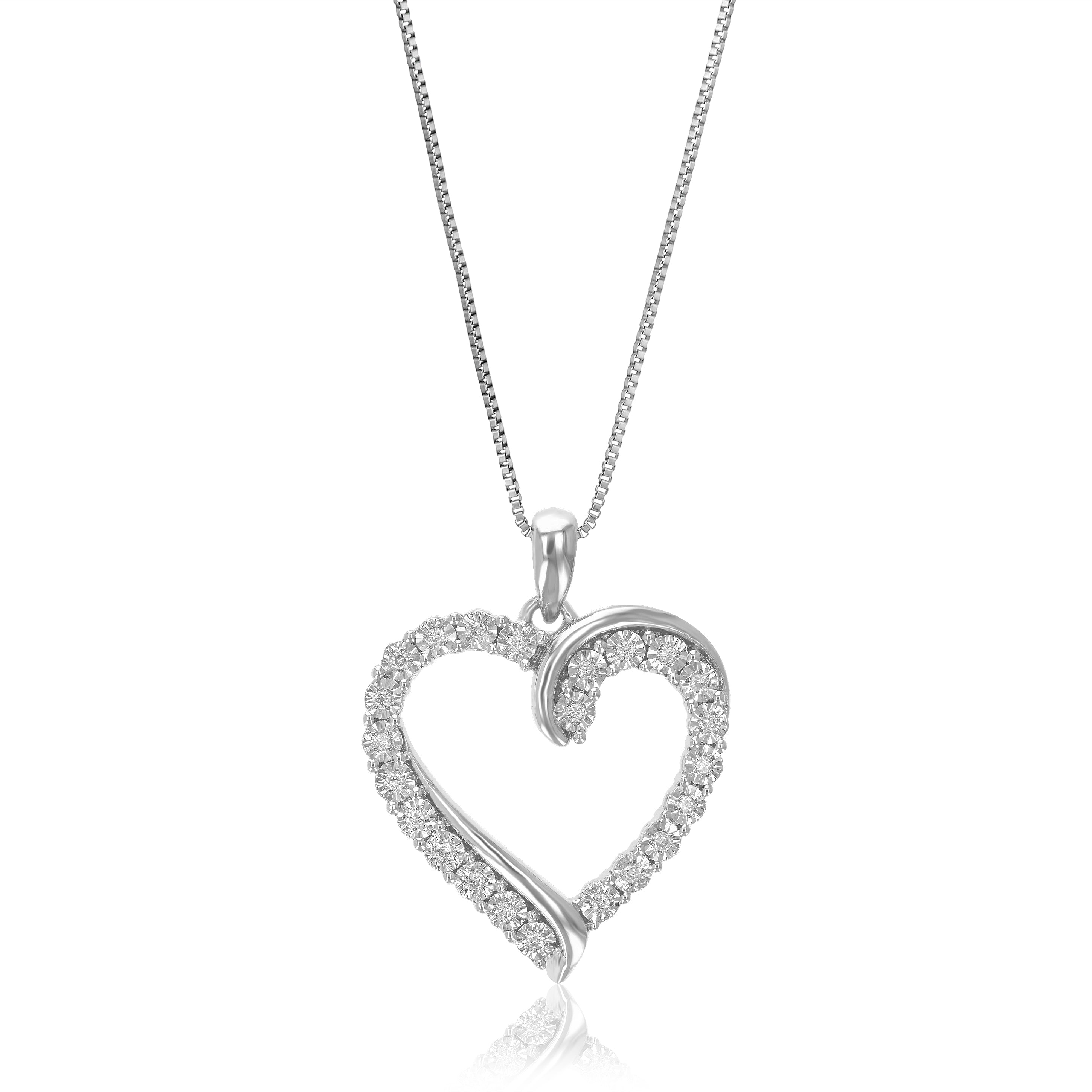 Heart Lab Diamond Pendant Necklace