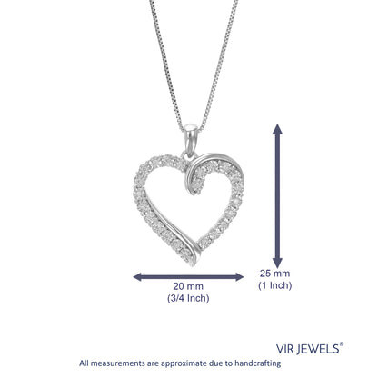 Heart Lab Diamond Pendant Necklace