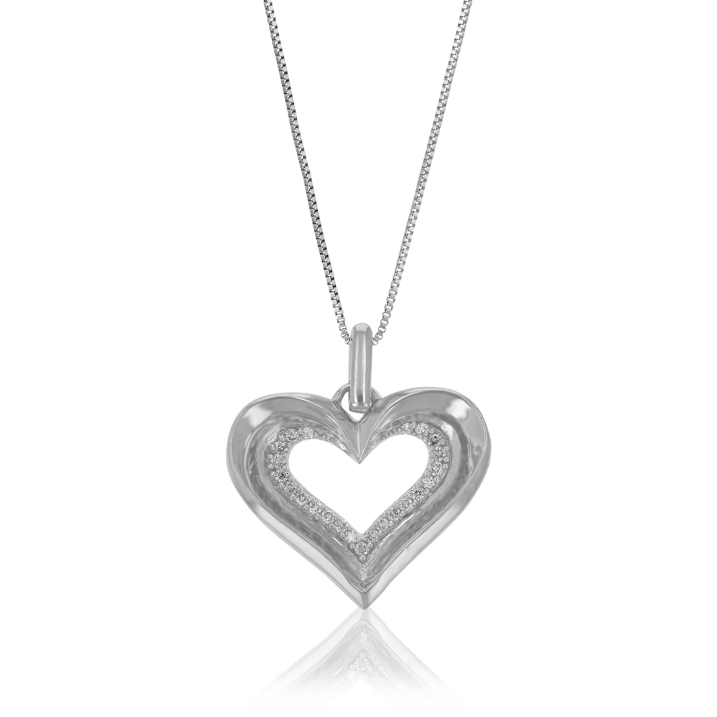 Heart Lab Diamond Pendant Necklace