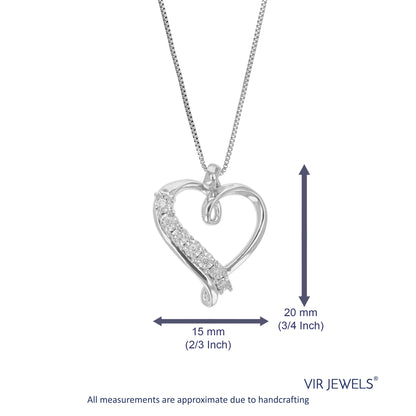 Heart Lab Diamond Pendant Necklace