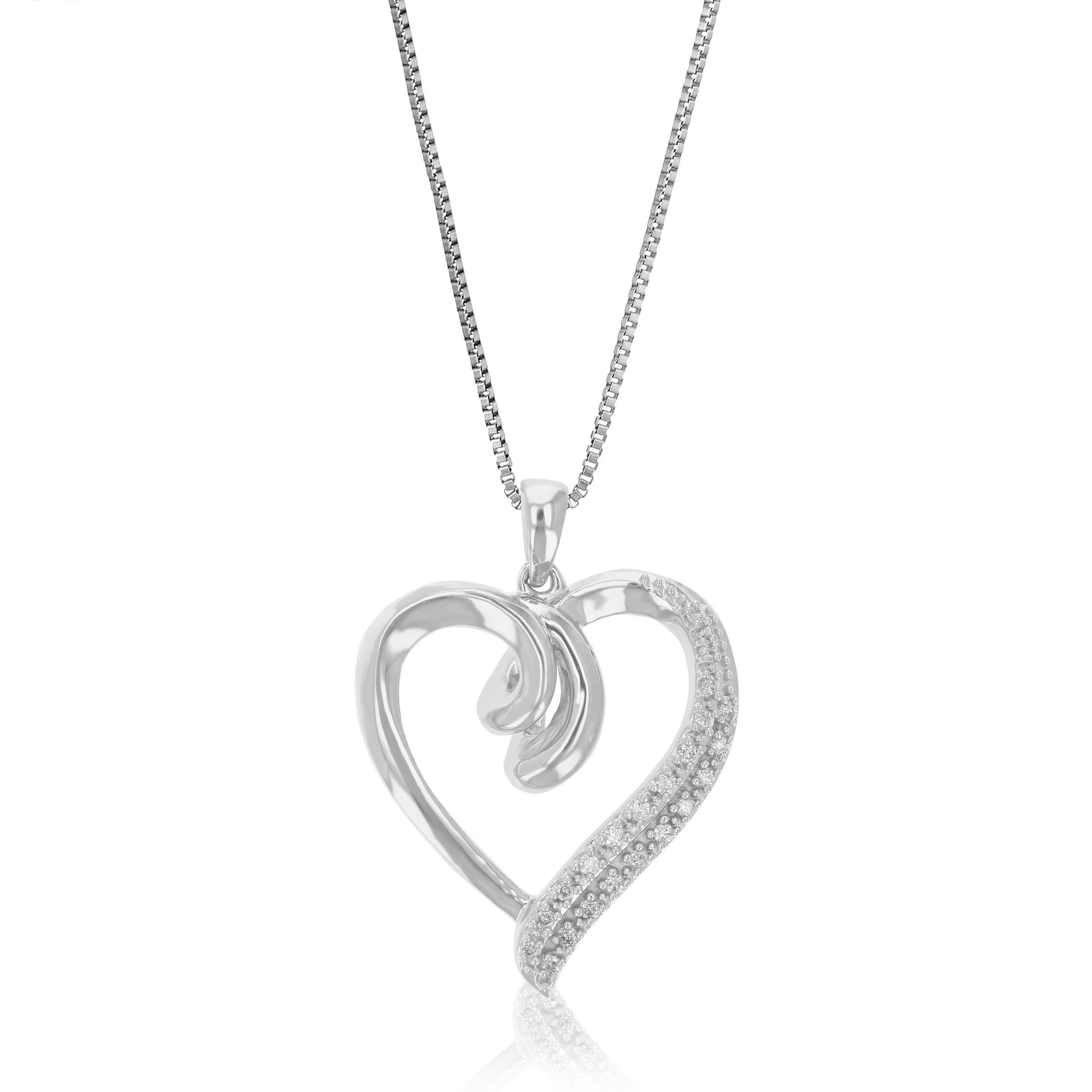 Heart Lab Diamond Pendant Necklace