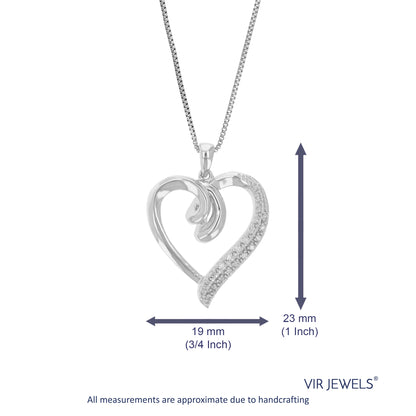 Heart Lab Diamond Pendant Necklace