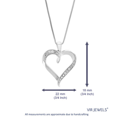 Heart Lab Diamond Pendant Necklace