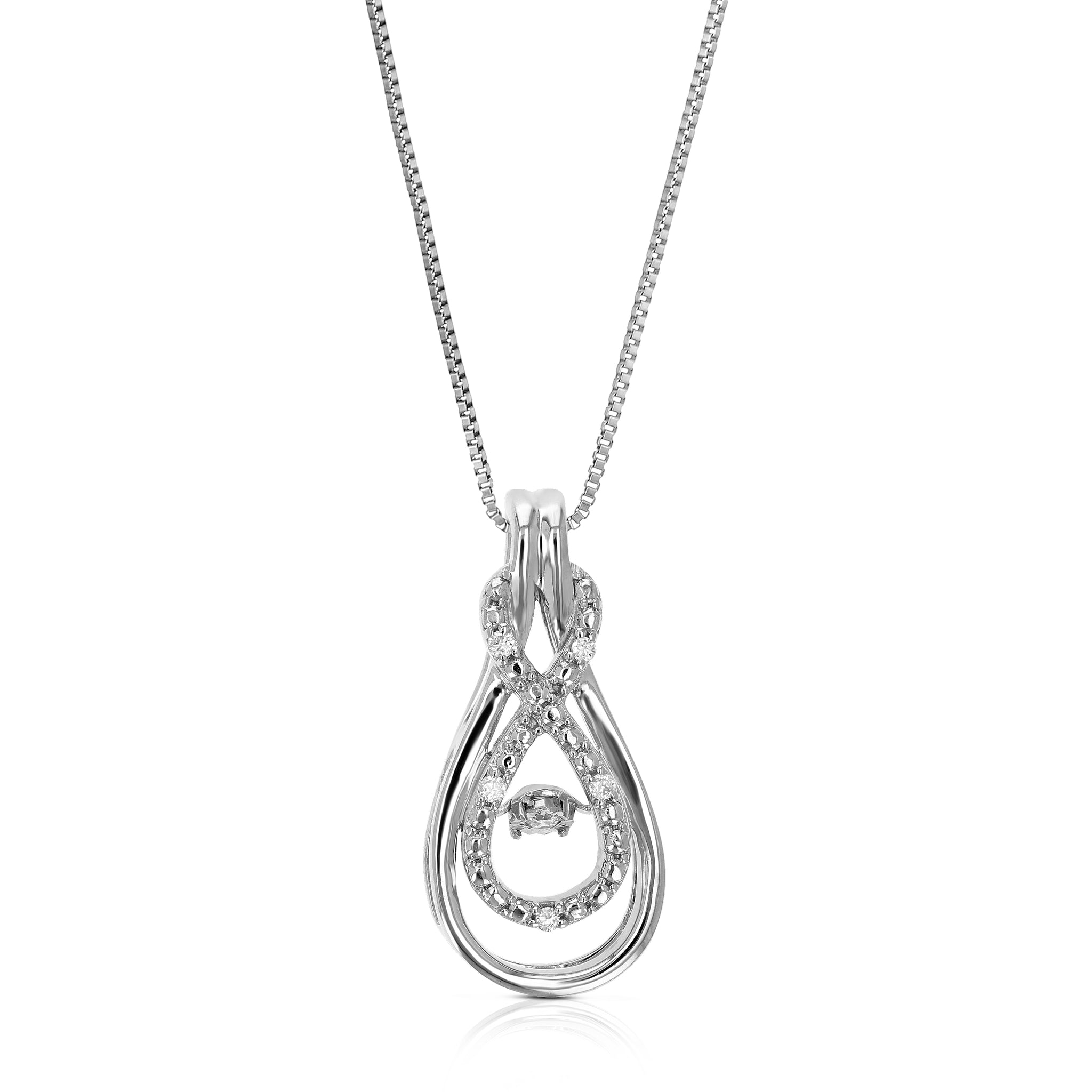 Dancing Diamonds in Motion 14kt Gold Diamond Pendant Necklace with 0.12  Carats t.w - Jewelry Factory - North Hollywood, CA