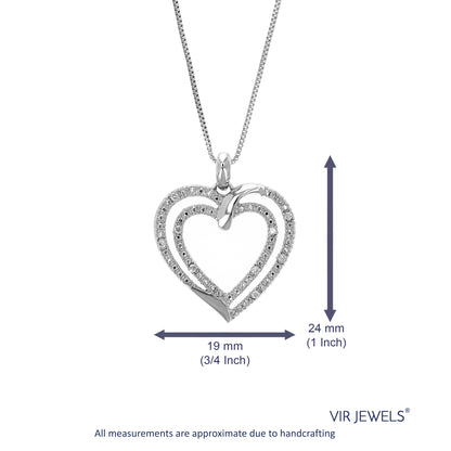 Heart Lab Diamond Pendant Necklace