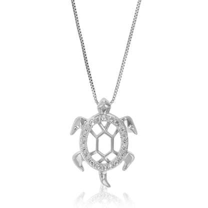 Turtle Lab Diamond Pendant Necklace