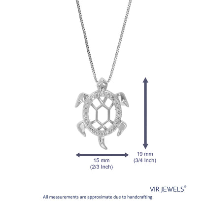 Turtle Lab Diamond Pendant Necklace