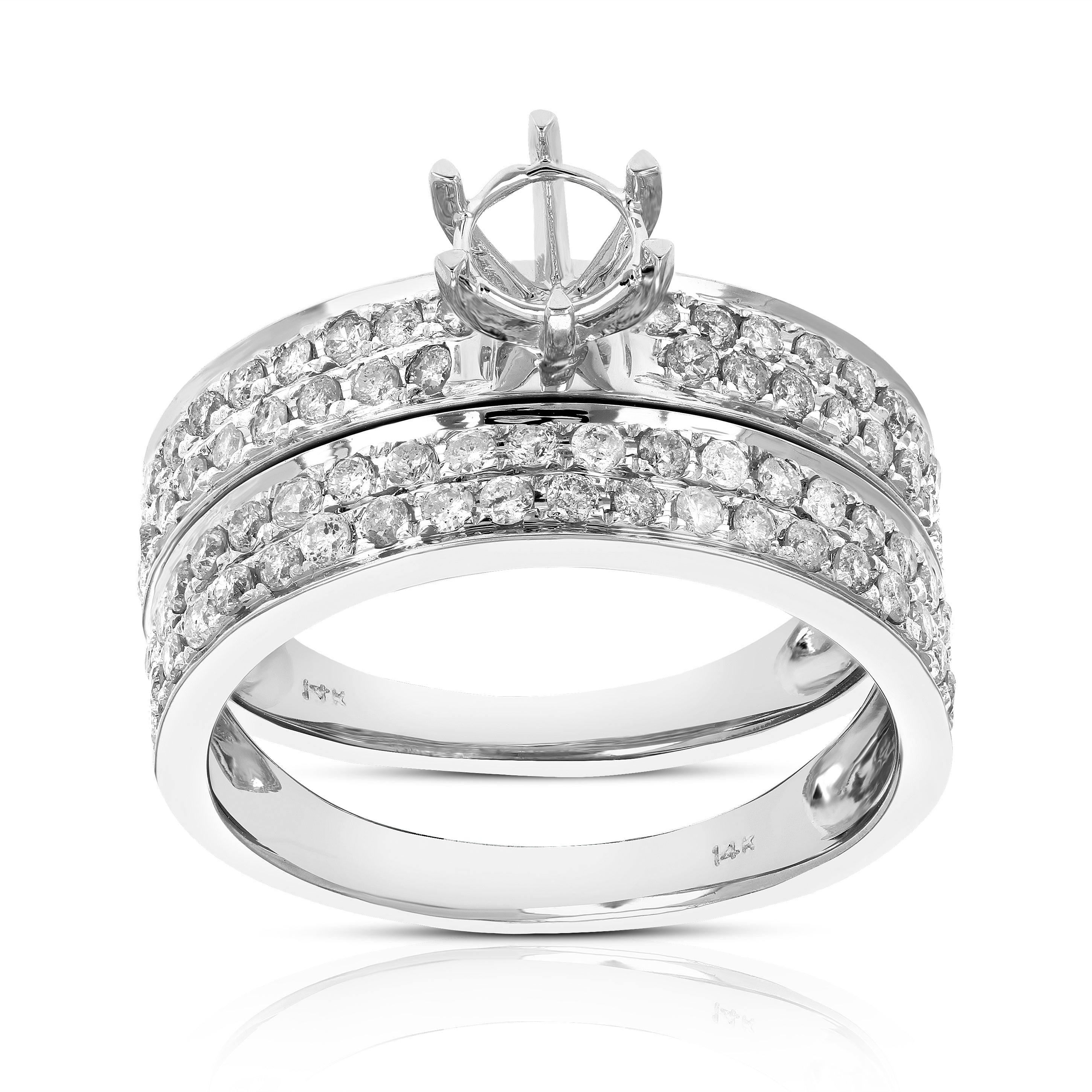 Semi Mount Bridal Ring Set