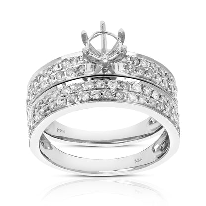 Semi Mount Bridal Ring Set