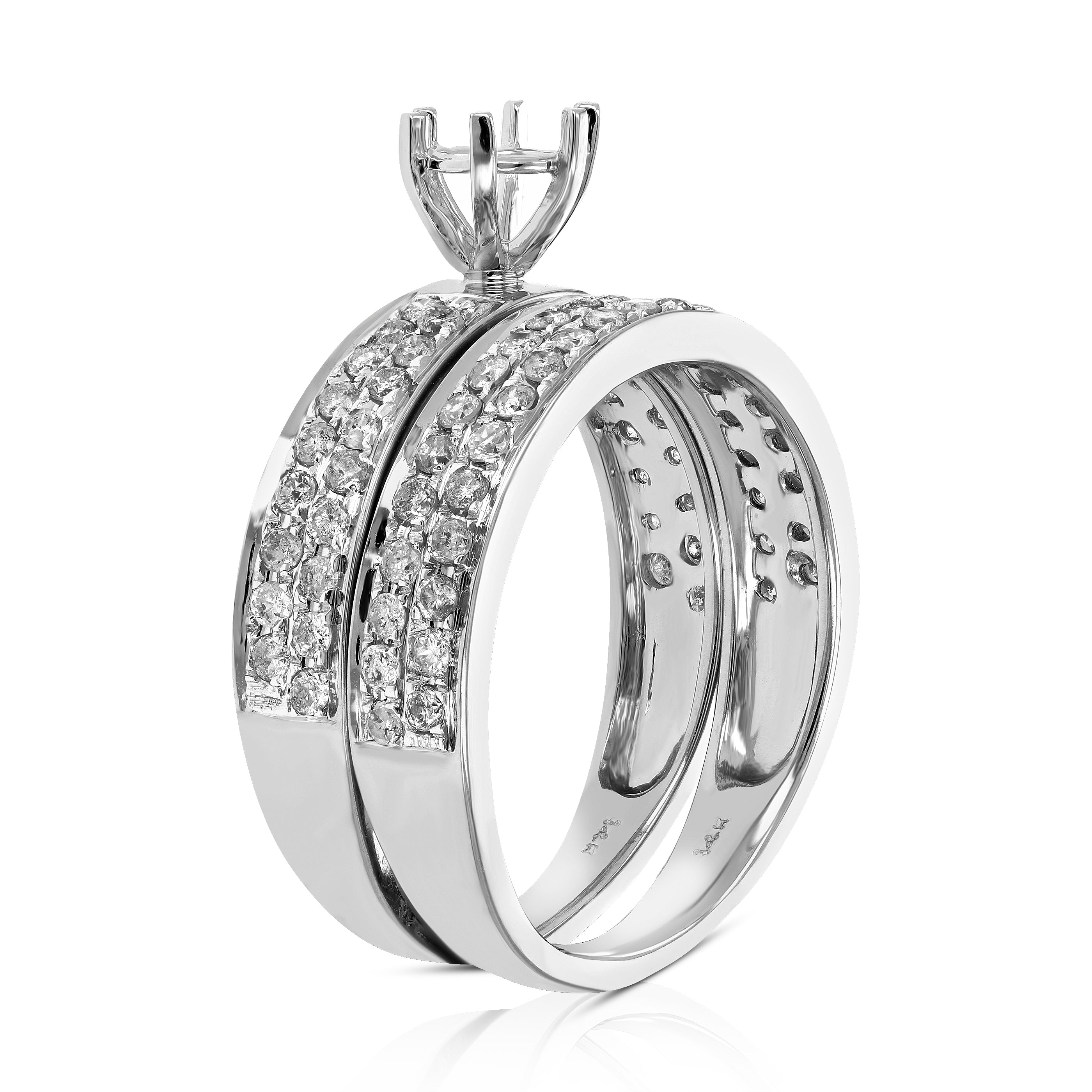 Semi Mount Bridal Ring Set