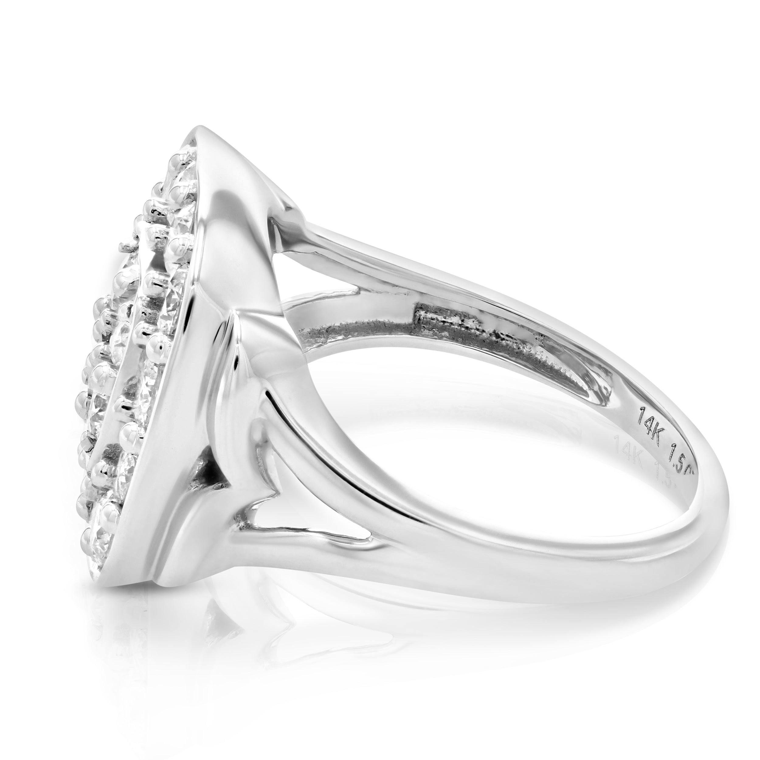 Cushion Split Shank Engagement Ring