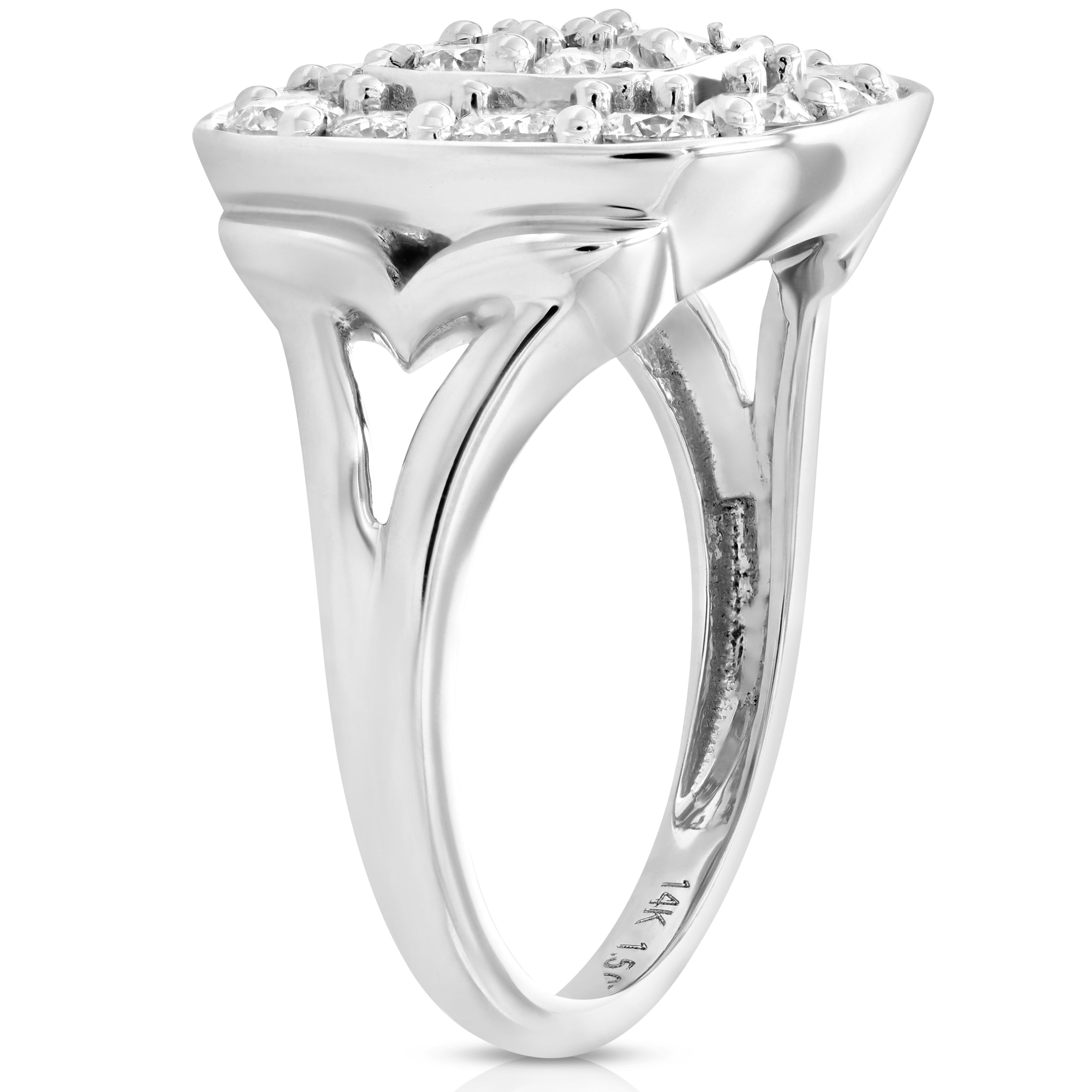 Cushion Split Shank Engagement Ring