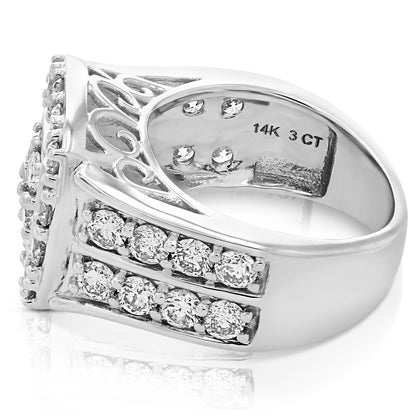 Cushion Composite Engagement Ring