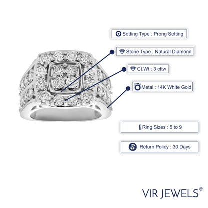 Cushion Composite Engagement Ring