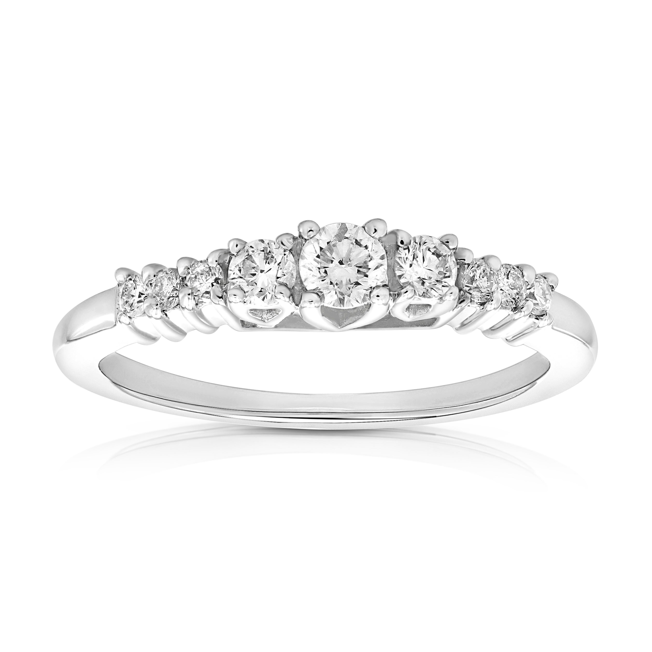 Diamond Graduated Three Stone Ring