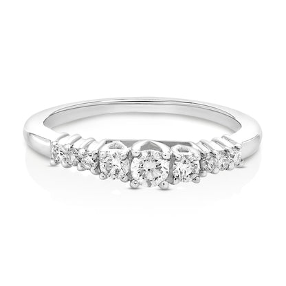 Diamond Graduated Three Stone Ring