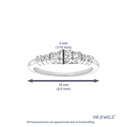 Diamond Graduated Three Stone Ring