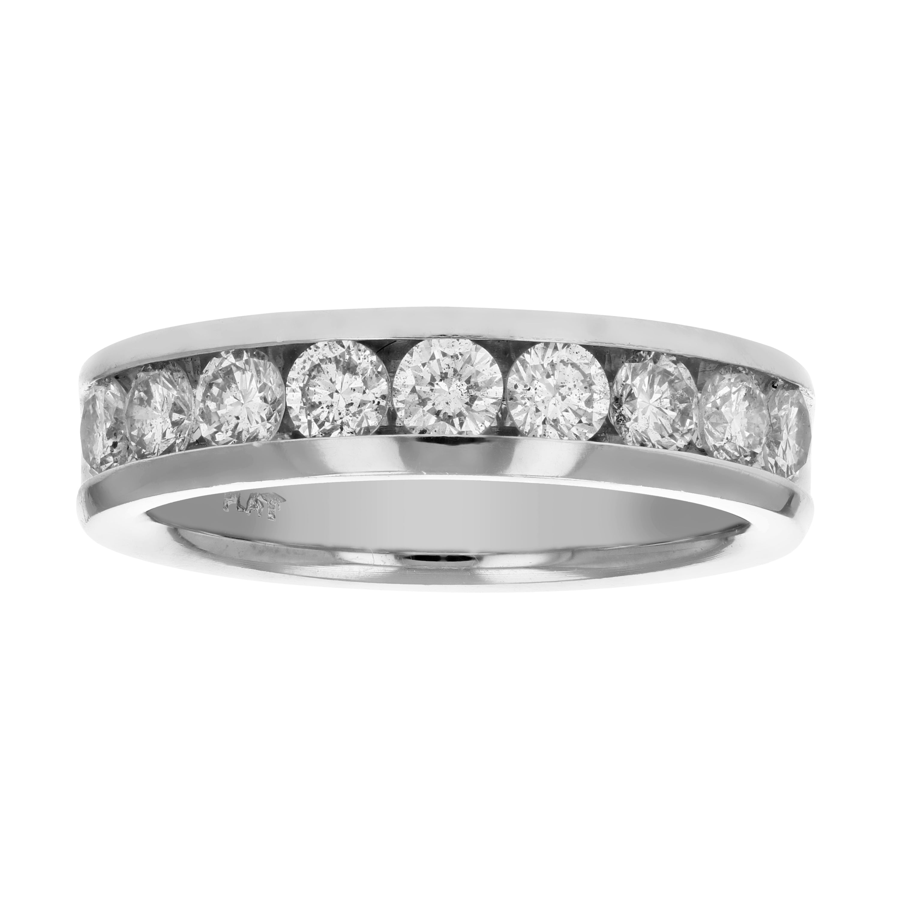 Diamond Channel Wedding Band