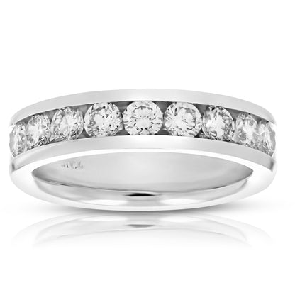 Diamond Channel Wedding Band