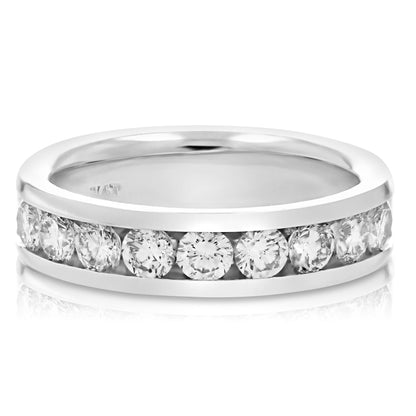 Diamond Channel Wedding Band