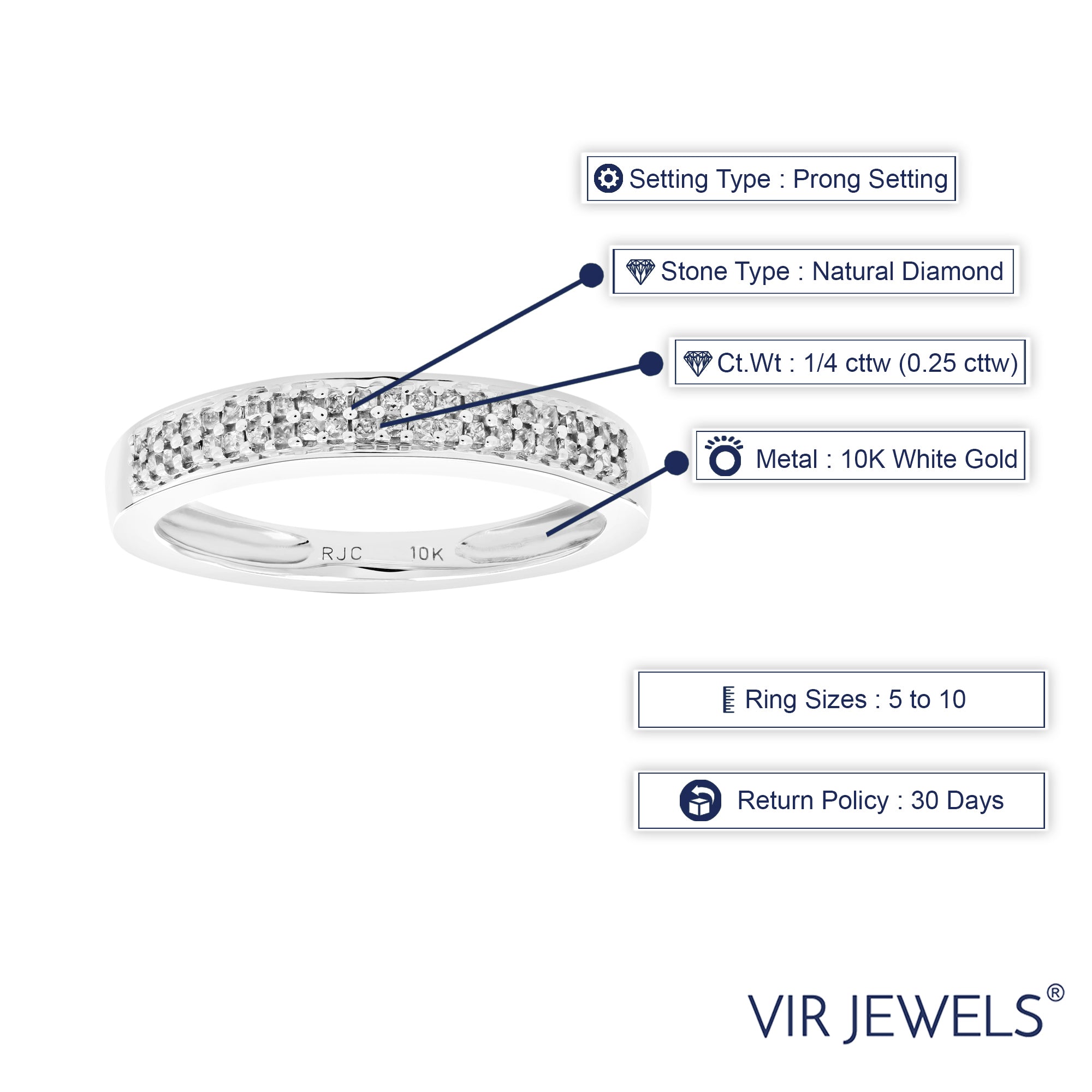 Princess Diamond Wedding Band