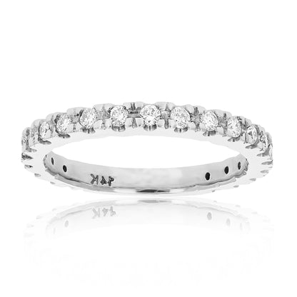 Semi Mount Eternity Diamond Engagement Ring Set