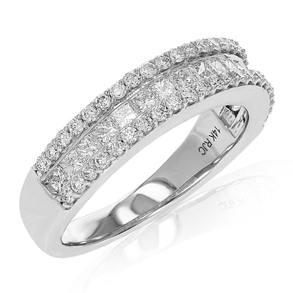 Multi row Diamond Band