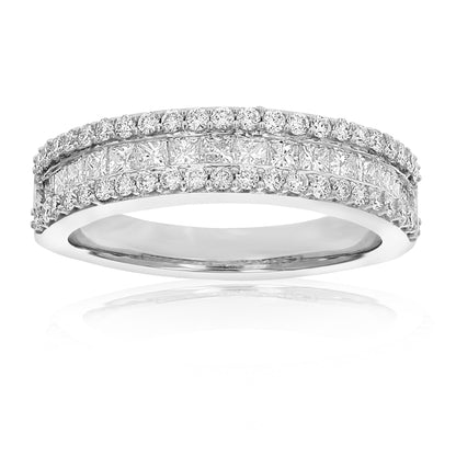 Multi row Diamond Band