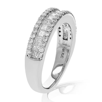 Multi row Diamond Band