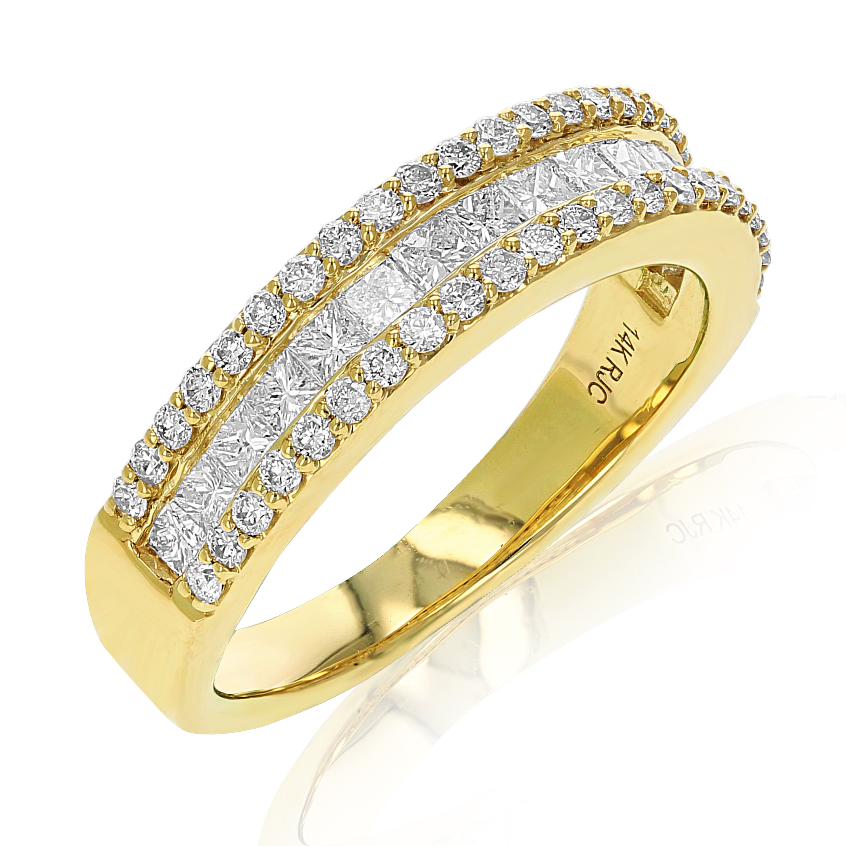 Multi row Diamond Band