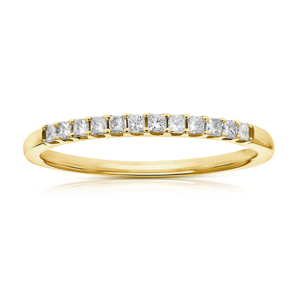 Princess Diamond Wedding Band