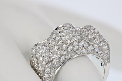 Multi Row Diamond Wedding Band