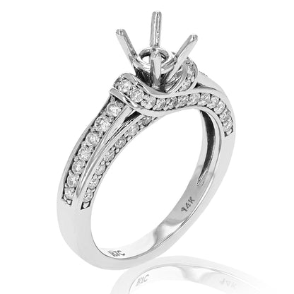 Classic Solitaire Semi Mount Diamond Ring