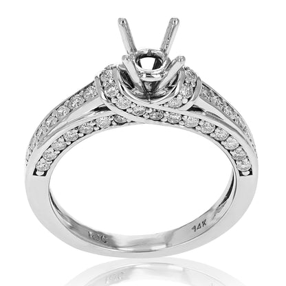 Classic Solitaire Semi Mount Diamond Ring