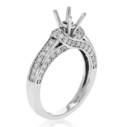 Classic Solitaire Semi Mount Diamond Ring