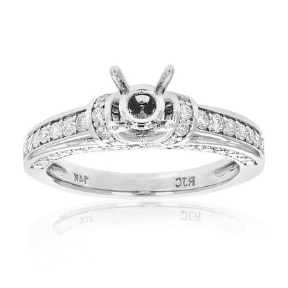 Classic Solitaire Semi Mount Diamond Ring