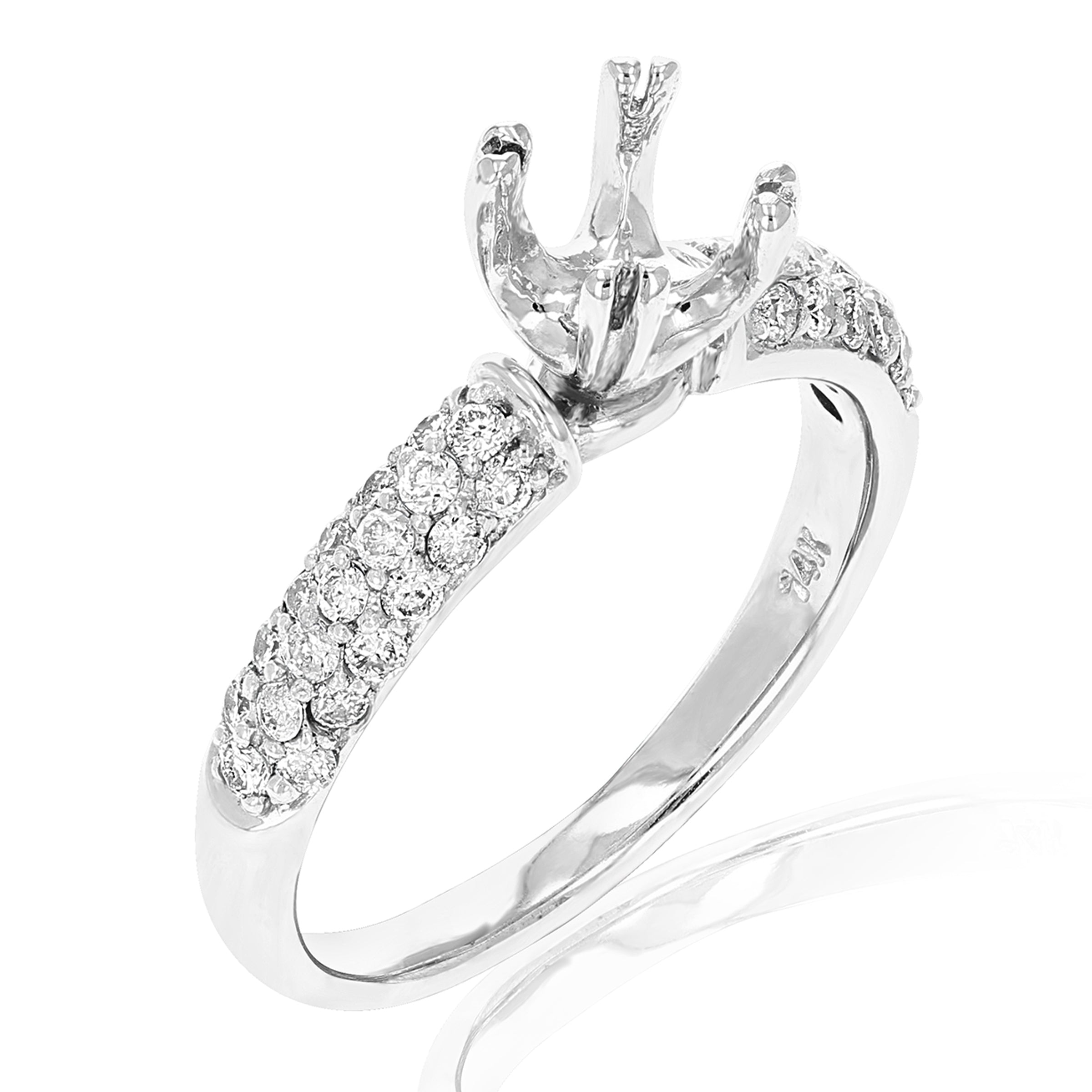 Classic Solitaire Diamond Semi Mount Ring