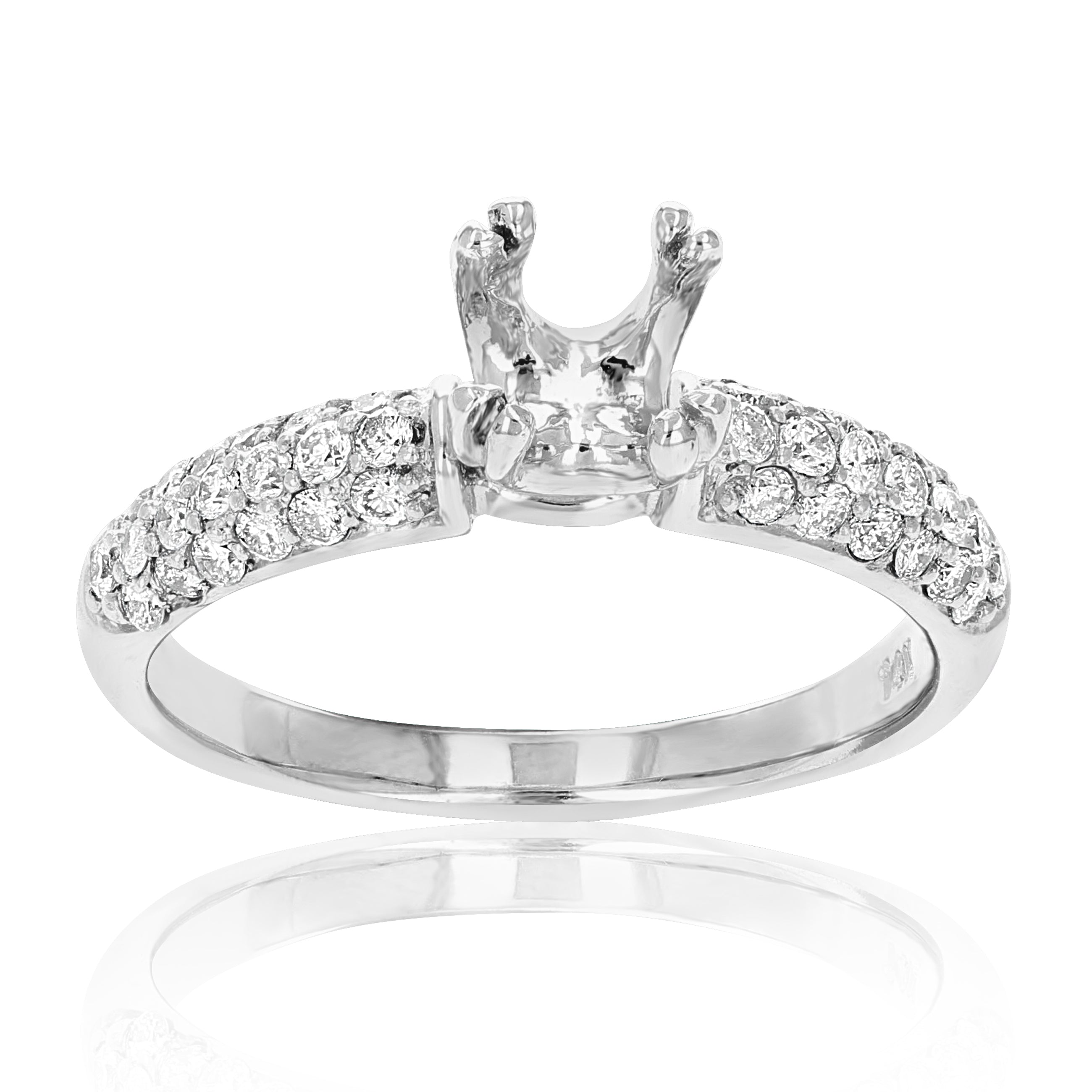 Classic Solitaire Diamond Semi Mount Ring