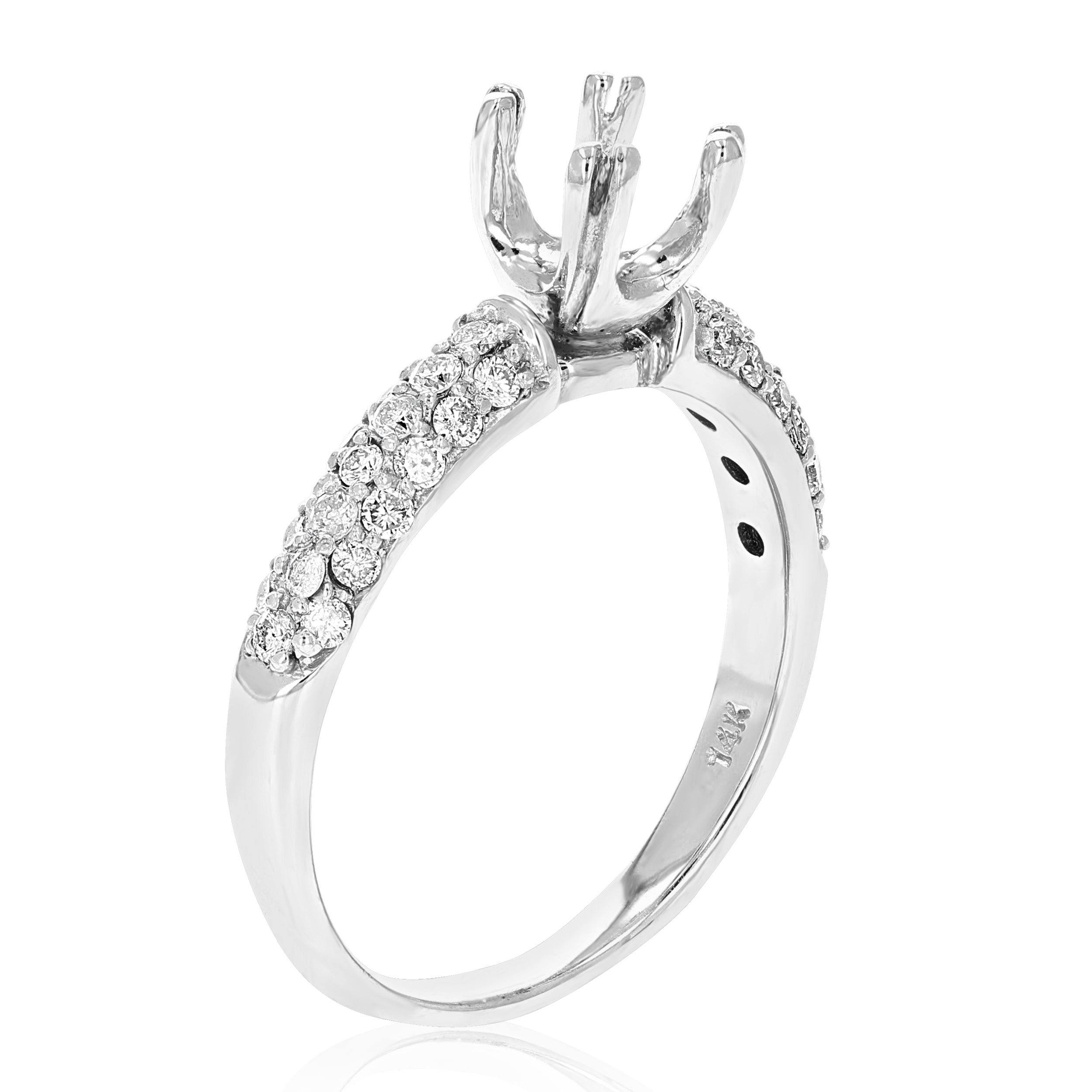 Classic Solitaire Diamond Semi Mount Ring