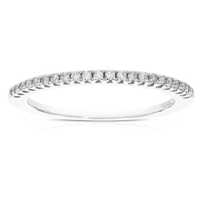 Pave Diamond Wedding Band